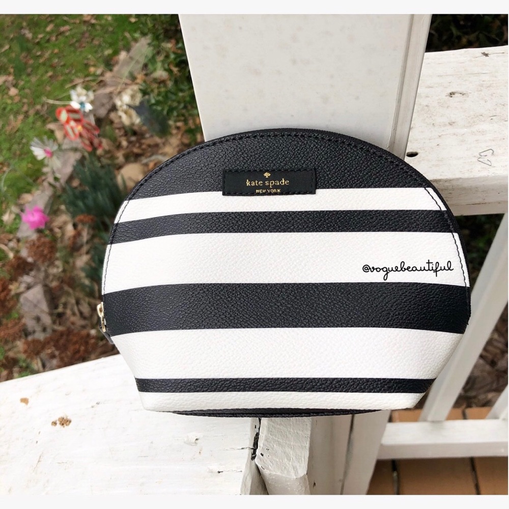 Kate Spade Keri Dome Cosmetic Case Stripe